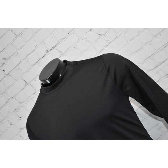 Under Armour Golf Gym Shirt Mock Turtleneck Mens Size XL Fitted Black ColdGear - Picture 1 of 8